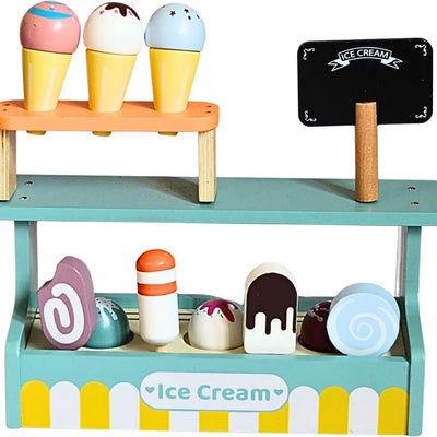 Wooden Ice Cream Shop Play Set