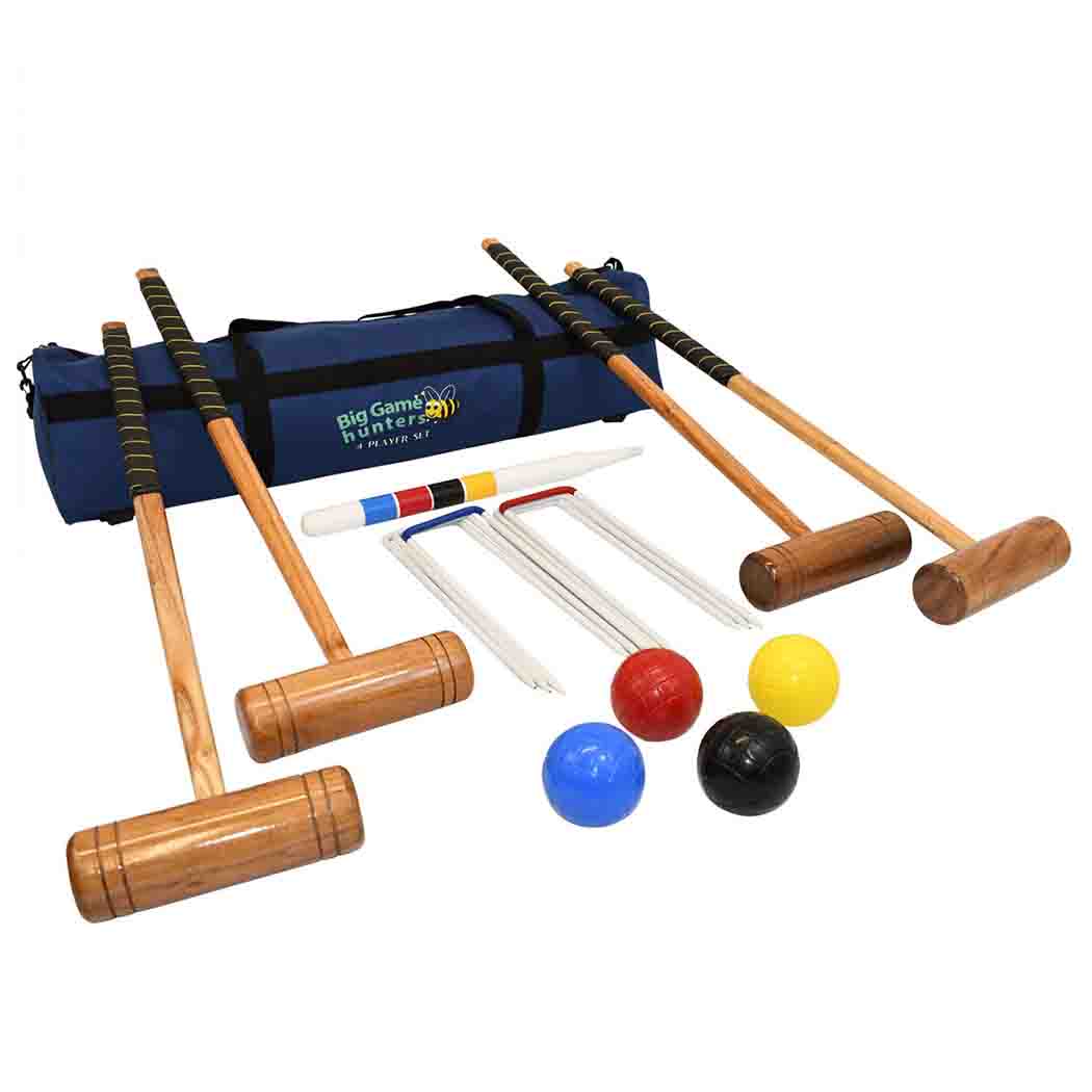 Big Game Hunters Croquet Sets Full Size Croquet Set - 4 Player